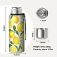 thumbnail image 7 of 20 Oz Lemon Coffee Tumbler Double Wall Insulated Stainless Steel Water Bottle | Metal Reusable Thermoses Flask with Cup Cap | Leak & Sweat Proof with Anti-Dust Lid, 7 of 7