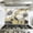 Color 1, variant on Kitchen Backsplash Peel and Stick Wall Murals Modern Geometric Flower Removable Mural 35.4"W x 23.6"H, Oil Proof Vinyl Wallpaper for Fireplace & Behind Stove
