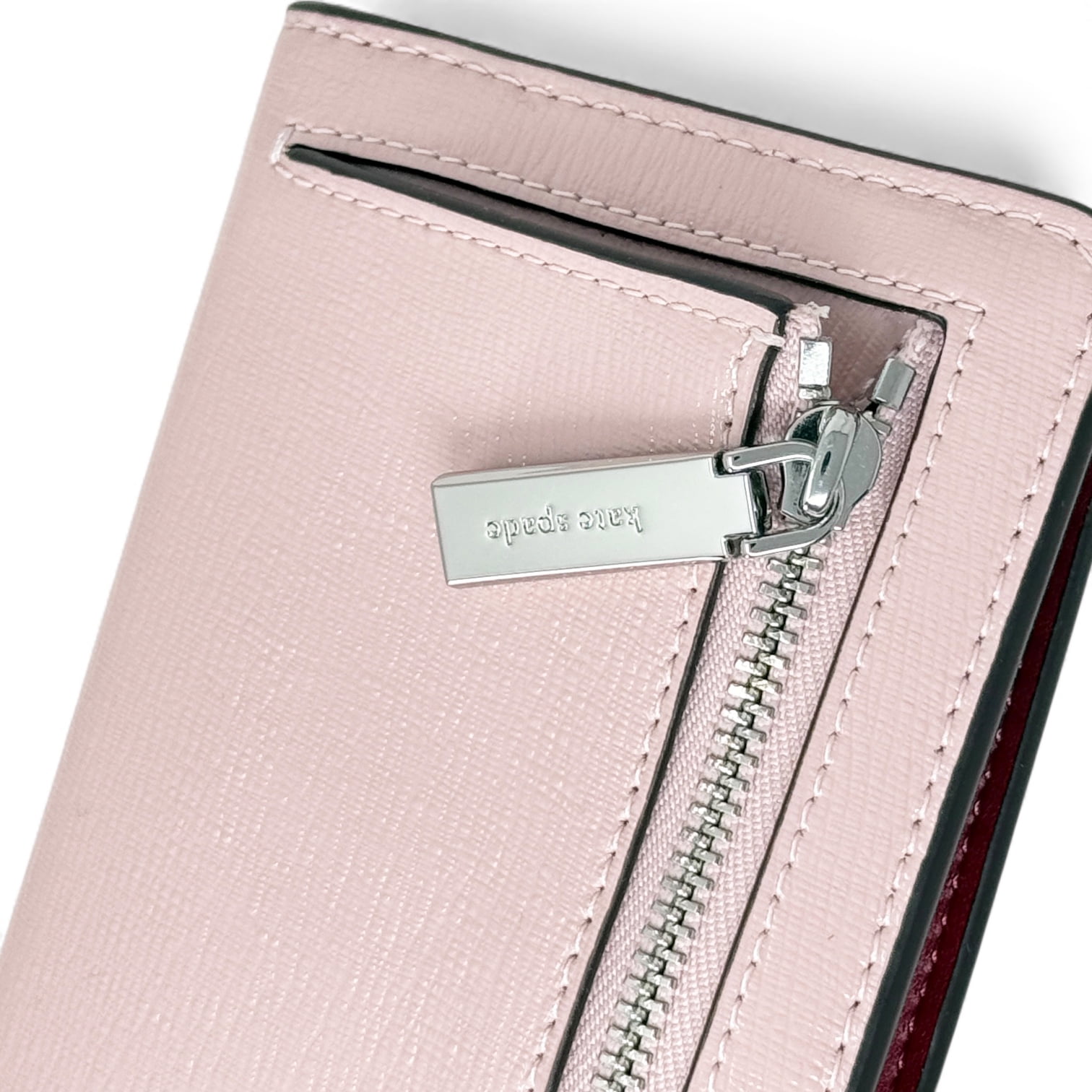 Kate Spade New York Women’s Madison Large Slim Bifold Wallet in Patent Leather (Tutu Pink)