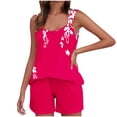 thumbnail image 4 of Camisola Tops para las Mujeres Cuello en V sin Mangas con Pantalones de Bolsillo, Pantalones de Mujer Casual para Primavera Verano, 4 of 5