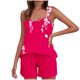 thumbnail image 4 of Camisola Tops para las Mujeres Cuello en V sin Mangas con Pantalones de Bolsillo, Pantalones de Mujer Casual para Primavera Verano, 4 of 5