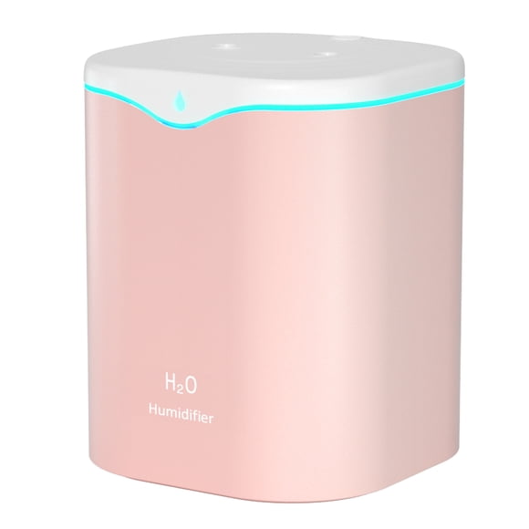 Humidificador de niebla Humidificadores de doble pulverización de 2L con luz LED Humidificador de ap Tomshoo Rosa