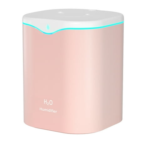 

2L Double Spray Humidifiers with Led Light Cool Mist Auto Shut-Off Humidifier Portable Desk Humidifiers for Bedroom Home Baby Room