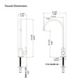 thumbnail image 6 of Izzovium Kitchen Water Filter Faucet, Brushed Nickel Stainless Steel Drinking Faucet with 360° Swivel Spout, 1.5GPM Flow Rate, 10.63" Height for Sink, 6 of 6