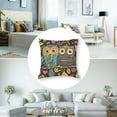 thumbnail image 5 of Owl Throw Pillow Cover Couch Pillow Case Square Outdoor Pillow Sofa Bed Lumbar Pillowcase Decorative, 5 of 7