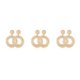 thumbnail image 2 of Qarigey Articulos Trenzados Rattan Pendientes Circulares Con Hoja Cobre Comodos Exquisitos A La Moda Atractivo Jewerly Blanco Blanco durchschnittlicher Code 3Conjunto, 2 of 6