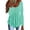 Light Green, variant on Women's Everyday Wear Tops 2026 Trendy Short Sleeve Tiered Ruffle Hem Button Scoop Neck Casual Tunic Blouses for Women Yellow L