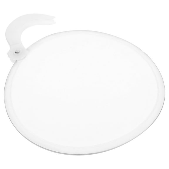 Tineasur White Circular Foldable Handheld Fan for Women Summer Cooling