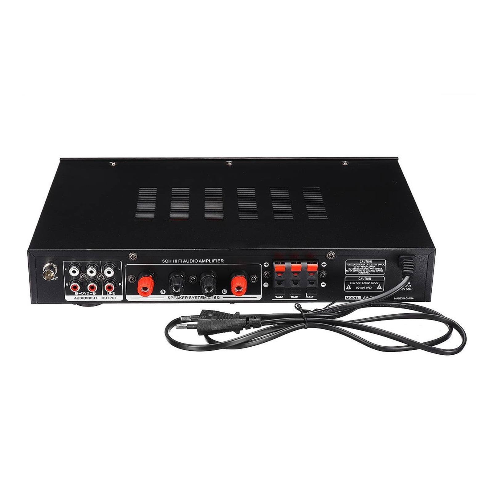 2000W 5CH Stereo AV Power Surround Bass Car Subwoofer Speakers LED Digital Amplifier For Cinema ,Compact Circuitry