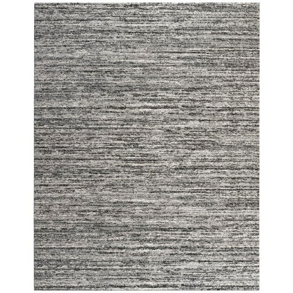 Granada Carminia Ivory Gray and Charcoal Olefin Shag Area Rug