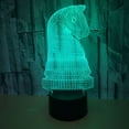 thumbnail image 4 of YSITIAN 3D LED Optical Illusion Acrylic Night Light with Remote & Smart Touch 7 Colors Changing（International chess） YT-13797, 4 of 7
