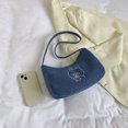 thumbnail image 1 of Bolsa Para Las Axilas Bolsos de hombro informales para mujer, bolso bonito de pana para niñas, bolso de mano para mujer (azul) Ndcxsfigh Para Estrenar, 1 of 8