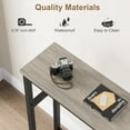 thumbnail image 6 of NEILA 5.9" Slim Sofa Table, 2 Tier Narrow Console Table with Adjustable Shelf, Space-Saving Behind Couch Table for Living Room, Entryway, Hallway, and Foyer,Black, 6 of 7