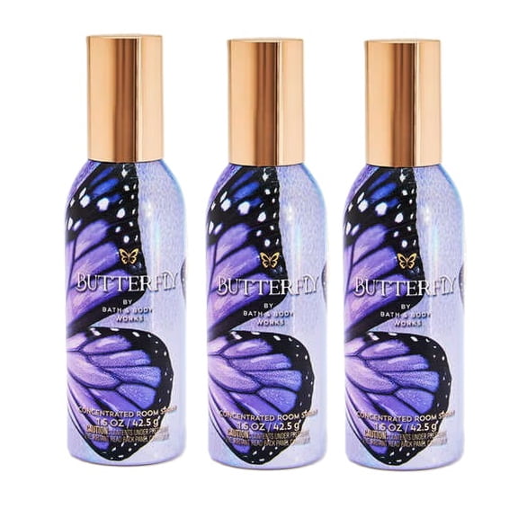 Butterfly Concentrated Room Spray by Bath and Body Works - Pack of 3