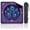 Purple Teal, variant on Mahjong Mat 31.5" x 31.5" Peacock Feather Purple Teal Ornamental Mandala Frame Non-Slip Noise Reduction Chic Portable Gaming Table Cover for Family Game Night & Gift