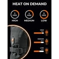 thumbnail image 2 of ORORO Heated Mittens Rechargeable for Men and Women with Battery Pack(Black/Orange,S), 2 of 8