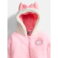 thumbnail image 3 of Aristocats Baby Girls' Faux Shearling Pram, Sizes 0/3M-6/9M, 3 of 3