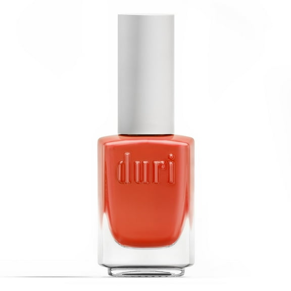Duri Nail Polish, 090 Tangerine Peel, Orange Nail Lacquer, Glossy Finish, 0.45 fl oz