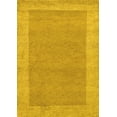 thumbnail image 1 of Ahgly Company Machine Washable Indoor Rectangle Abstract Yellow Contemporary Area Rugs, 8' x 10', 1 of 4