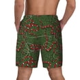 thumbnail image 4 of Uemuo Red Snake Pattern Mens Swim Trunks Quick Dry Board Shorts with Mesh Lining, Stretch Beach Shorts Quick Dry No-Chafing Board Shorts-Large, 4 of 9