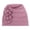 Purple, variant on Diufon Women's Beanie Hats Wrap Hair Layers Cap with Floral Stretch Windproof Solid Color Sleep Hat for Ladies