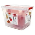 thumbnail image 1 of Rubbermaid TakeAlongs Food Storage Containers, Red, 62-Piece Set, 1 of 3