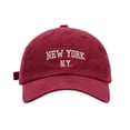 thumbnail image 3 of Adjustable Kids Sun Hat with York Letter Print for Outdoor Leisure and Sports Activities Funny Hats Adjustable Cute Caps Adjustable Baseball Hats for Boys & Girls, 3 of 3
