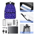 thumbnail image 6 of Lsque Beautiful Purple Snowflakes Classic Casual Backpack - Large Capacity Water-Resistant Backpack for School, Work, Travel, and Outdoor Activities, 6 of 8