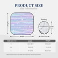 thumbnail image 3 of Fotbe Striped Gradient Juego de 2 Piezas de Parasoles para Parabrisas | Bloqueador Solar para Auto | Accesorios Plegables para Protección Solar Interior-Large, 3 of 6