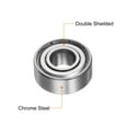 thumbnail image 4 of R3ZZ Deep Groove Ball Bearing, 3/16" x 1/2" x 10/51" Chrome Steel Z2 Double Steel Shielded Bearing, 5 Pack, 4 of 5
