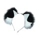 thumbnail image 3 of Diadema con orejas de perro jinwen para disfraz de Halloween Negro, 3 of 8