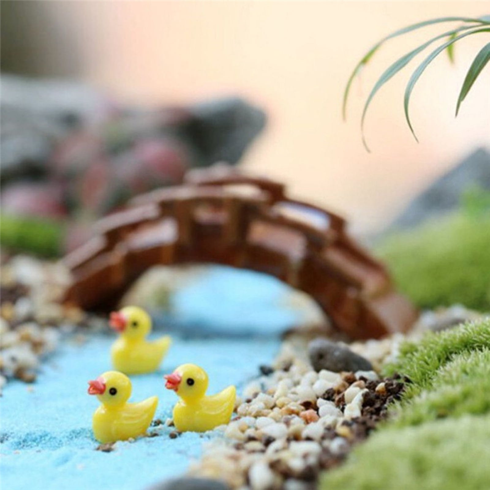 50 Mini Harz-Enten Set - 2x2 Cm Kleine Bunte Enten Aus Kunstharz, DIY-Deko Für Party, Badewanne & Landschaftsbau