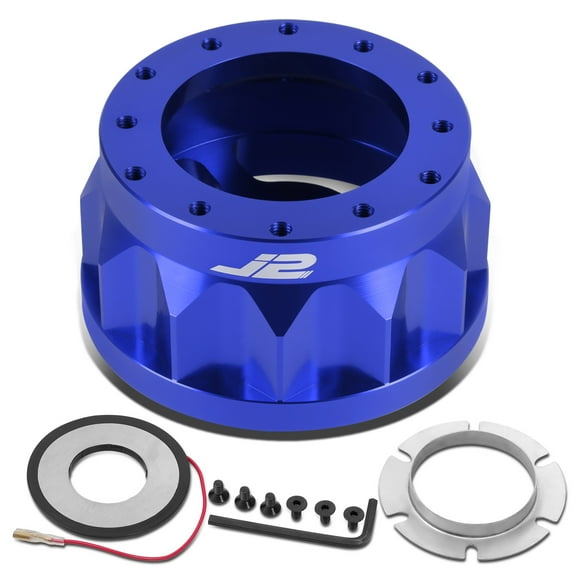 J2 Engineering J2-HUB-OT48-BL J2 For 1982 to 2003 Toyota Scion 2" Blue Billet Aluminum Gear Steering Wheel 6-Bolt Hub Adapter 92 93 94 95 96 97 98 99 00 01 02