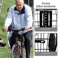 thumbnail image 4 of Minkissy Panier de Vélo Protection contre les Intempéries Rangement Polyvalent Noir 1ensemble, 4 of 5