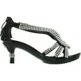 thumbnail image 2 of Forever Glamour-36K Little Girls Rhinestone Heel Platform Pageant Dress Sandals, 2 of 4