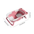 thumbnail image 3 of Cubo de baño con pantalla de temperatura en tiempo real, antideslizante, plegable, con soporte de cojín (sin termómetro rosa), 3 of 6