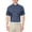 Navy Fish Print, variant on Men's and Big Men’s Linear Fish Print Short Sleeve Golf Polo Shirt, up to Size 5XL