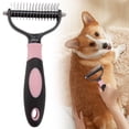 thumbnail image 2 of CozeLy Dog Deshedding Brush Dematting Comb for Dogs Undercoat Rake Double Sided Pet Grooming Tool for Shedding Knots Loose Fur and Long Thick Coat Care, 2 of 6