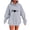 Gray # Womens Sweatshirts Hoodie, variant on Goodtrade8 Women's Sweatshirt Hooded Long Sweatshirt Pocket Long Sleeve Heart Graphic Workout Women Hoodies Tops