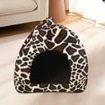 thumbnail image 6 of Cozy Winter Pet Tent House, Warm Foldable Cat Shelter, Padded Strawberry Design, Soft Indoor Bed For Small Dogs Cats Puppy Kitten, 6 of 8