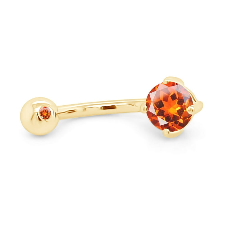 Citrine belly shop ring