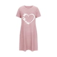 thumbnail image 5 of WJHWSX Womens Nightgown,Nightgowns for Women,Breathable,Slip-On,Printed,Pink,L(US:8), 5 of 5