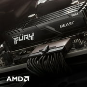 Kingston FURY Beast 64GB (2x32GB) 3600MHz DDR4 CL18 Desktop Memory Kit of 2 KF436C18BBK2/64