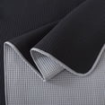 thumbnail image 6 of NSH by New Sega Home 4-Piece Black Pinsonic Reversible Waffle Textured Quilt Set with Reversible Shams and Decorative Pillow, Full/Queen, 6 of 9