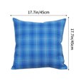 thumbnail image 4 of Throw Pillow Covers 24x20 Plaid Thickened Linen Pillow Cover Color Woven Living Room Decorative Fabric Cushions Cover Blue, 4 of 7