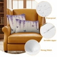 thumbnail image 6 of Wisteria Outdoor Pillow Covers 16x16 Set of 2,Waterproof Patio Throw Pillowcase Protectors,Spring Purple Flowers Butterflies Vintage Beige Decorative Pillow Shams Cushion Covers for Seat Bed Couch, 6 of 8