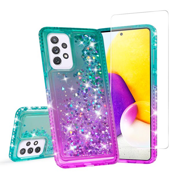 Compatible for Samsung Galaxy A53 5G Case, with Tempered Glass Screen