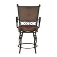 thumbnail image 2 of Tabouret de comptoir avec accoudoirs Reed, Bronze, 2 of 9