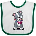 thumbnail image 3 of Inktastic Smiling Pit Bull Boys or Girls Baby Bib, 3 of 4