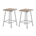 thumbnail image 3 of Home Square 6300 Series 24" Modern Metal Steel Stool in Gray - Set of 2, 3 of 3